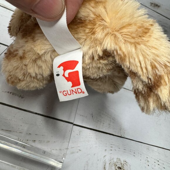 Gund Plush Kitty Cat Striped Tabby Silver Fish Collar Small Stuffed Animal 6 In - Picture 6 of 9